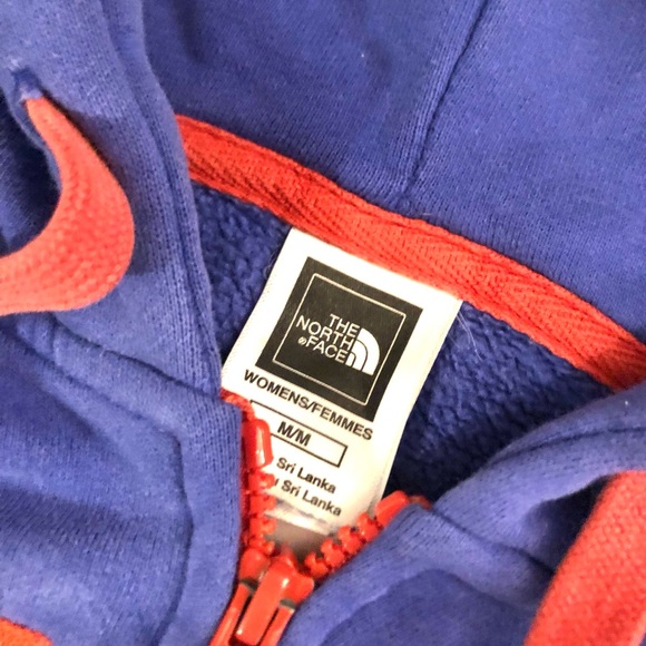 Purple and Orange North Face Zip-Up - Picture 2 of 3